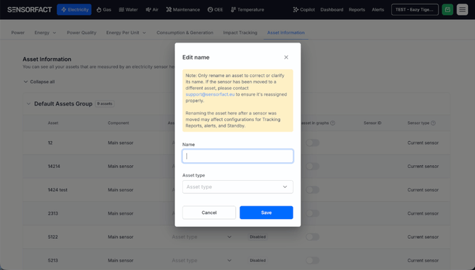 asset information asset type